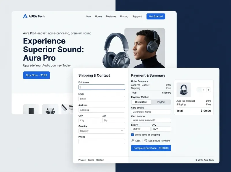 Landing Page with Payment Integration
