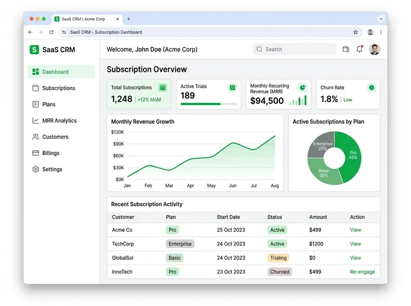 CRM for SaaS Products