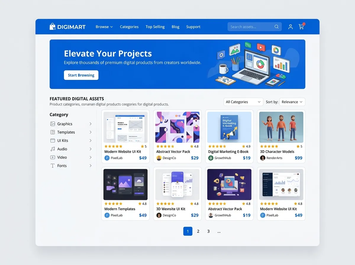 Digital Product Marketplace